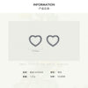 Wholesale S925 Sterling Silver Heartshaped Earrings Original Design Niche Fashion Simple Sweet Love Style