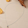 Wholesale S925 Sterling Silver Heartshaped Lucky Stone Necklace With Fashion Ot Buckle And Retro Design Electroplated With Platinum Or 18K Gold For Women