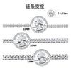 Wholesale S925 Sterling Silver Hip Hop Cuban Chain Bracelet With Geometric Design And Electroplating
