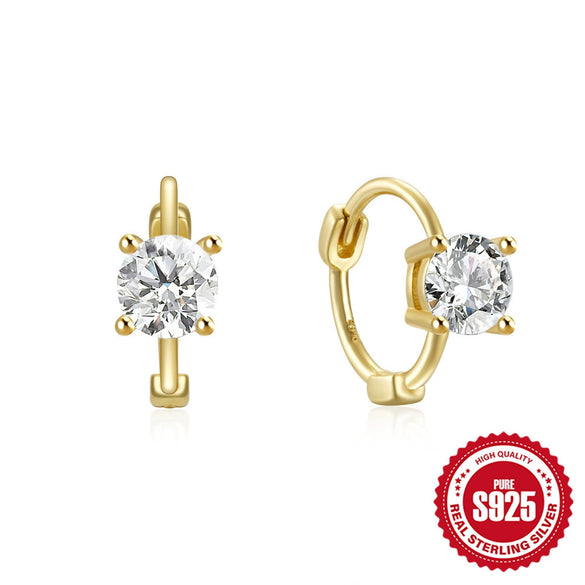 Wholesale S925 Sterling Silver Hollow Geometric Double Layer Cross Water Drop Heart Shaped Inlaid Zircon Earrings For Women