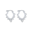 Wholesale S925 Sterling Silver Hollow Geometric Pattern Earrings With Creative Ear Buckle And Electroplating Treatment For Women