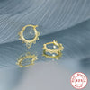 Wholesale S925 Sterling Silver Hollow Geometric Pattern Earrings With Creative Ear Buckle And Electroplating Treatment For Women