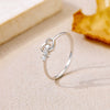 Wholesale S925 Sterling Silver Hollow Heart Ring With Electroplating Geometric Design For Women And Unisex