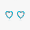Wholesale S925 Sterling Silver Hollow Heart Stud Earrings For Women With Sweet Style And Diamond Treatment