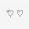 Wholesale S925 Sterling Silver Hollow Love Pattern Jewelry With Diamond Treatment Including Necklace Bracelet Ring Simple All Match Style For Women