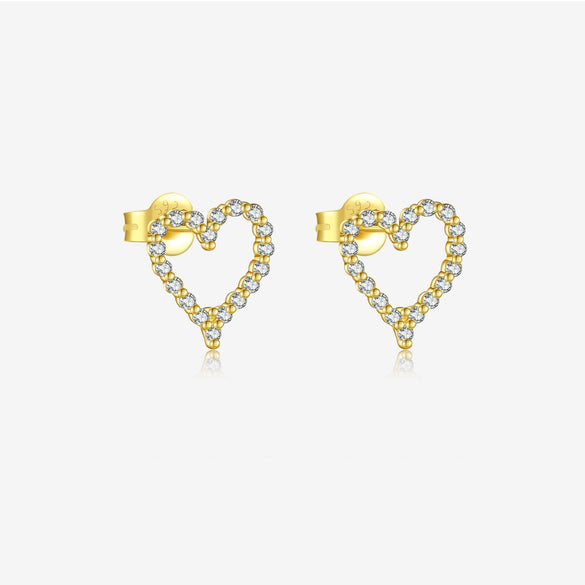 Wholesale S925 Sterling Silver Hollow Love Pattern Jewelry With Diamond Treatment Including Necklace Bracelet Ring Simple All Match Style For Women