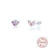 Wholesale S925 Sterling Silver Horse Eye Studded Earrings With Geometric Design And Electroplating For Women