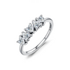Wholesale S925 Sterling Silver Inlaid Heartshaped Zircon Ring For Women Cute Style