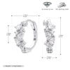 Wholesale S925 Sterling Silver Inlaid Zircon Drop Shape Allmatch Women's Earrings