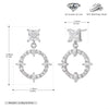 Wholesale S925 Sterling Silver Inlaid Zircon Earrings French Fashion Style