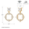 Wholesale S925 Sterling Silver Inlaid Zircon Earrings French Fashion Style
