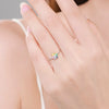 Wholesale S925 Sterling Silver Inlaid Zircon Flower Ring With Fresh Sweet Design Sense And Adjustable Feature Seiko Craft For Women