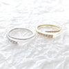Wholesale S925 Sterling Silver Inlaid Zircon Geometric Fashion Simple Gentle Temperament Joker Opening Adjustable Micropaved Ring For Women