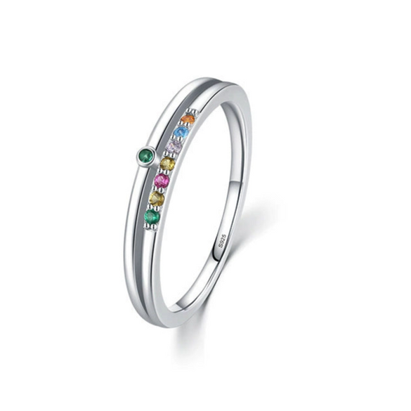 Wholesale S925 Sterling Silver Inlaid Zircon Geometric Light Luxury Simulation Diamond All Match Women's Ring Jewelry