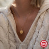 Wholesale S925 Sterling Silver Ins Sun And Moon Irregular Lava Geometric Clavicle Necklace With Zirconia
