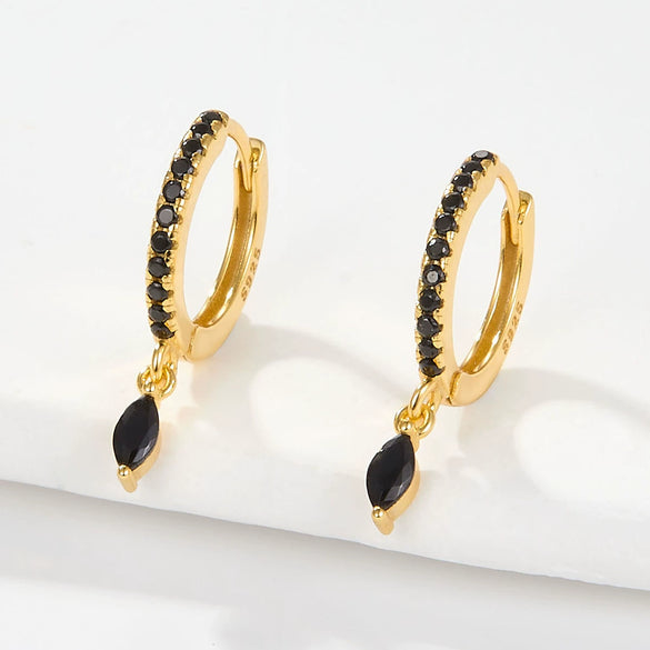 Wholesale S925 Sterling Silver Ins Wind Earrings With Encrusted Diamond Horse Eye Stone And Insect Pattern For Women