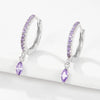 Wholesale S925 Sterling Silver Ins Wind Earrings With Encrusted Diamond Horse Eye Stone And Insect Pattern For Women