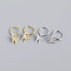 Wholesale S925 Sterling Silver Insect Butterfly Earbuckle Earrings With Electroplating Sweet Style For Female