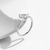 Wholesale S925 Sterling Silver Interwoven Love Ring With Water Drop Flash Diamond Design For Women