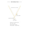 Wholesale S925 Sterling Silver Irregular Crescent Moon Geometric Electroplated Women's Moon Necklace Clavicle Chain