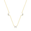 Wholesale S925 Sterling Silver Irregular Geometric Butterfly Clavicle Necklace With Electroplating Treatment For Women