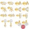 Wholesale S925 Sterling Silver Irregular Ladder Square Zircon Geometric Fashion Earrings With Electroplating For Women