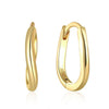 Wholesale S925 Sterling Silver Irregular Wave Geometric Fashion Simple Versatile Earrings
