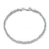 Wholesale S925 Sterling Silver Keel Chain Hiphop Unisex Necklace With Geometric Pattern