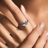 Wholesale S925 Sterling Silver Lady Style Butterfly Crystal Ring With Electroplating