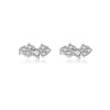 Wholesale S925 Sterling Silver Leaf Design Electroplated Ear Studs For Women