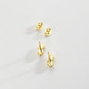 Wholesale S925 Sterling Silver Leaf Design Electroplated Ear Studs For Women