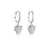 Wholesale S925 Sterling Silver Leopard Animal Ear Hanging Earrings With Geometric Design 18K Gold Electroplated For Women