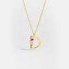 Wholesale S925 Sterling Silver Letter Pendant Necklace With 18K Gold Electroplating Simple And Fashionable