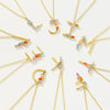 Wholesale S925 Sterling Silver Letter Pendant Necklace With 18K Gold Electroplating Simple And Fashionable