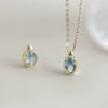 Wholesale S925 Sterling Silver Light Luxury Design Geometric Drop Shape Pendant Clavicle Chain With Electroplating For Women's Jewelry