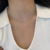 Wholesale S925 Sterling Silver Light Luxury Fourleaf Clover Ochain Necklace With Diamond Design