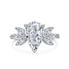 Wholesale S925 Sterling Silver Light Luxury Geometric Closed Mouth Ring For Women