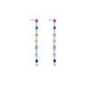 Wholesale S925 Sterling Silver Light Luxury Long Tassel Earrings For Women With Geometric Design And Platinum Or 18K Gold Electroplating