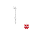 Wholesale S925 Sterling Silver Lotus Flower Shaped Electroplated Cartilage Spiral Puncture Ear Nail For Women