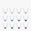 Wholesale S925 Sterling Silver Love Diamond Heart Shaped Necklace For Women