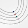 Wholesale S925 Sterling Silver Love Diamond Necklace With Geometric Design And Platinum Electroplating For Women