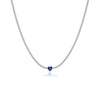Wholesale S925 Sterling Silver Love Diamond Necklace With Geometric Design And Platinum Electroplating For Women