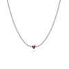 Wholesale S925 Sterling Silver Love Diamond Necklace With Geometric Design And Platinum Electroplating For Women