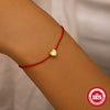 Wholesale S925 Sterling Silver Love Diamond Red Rope Bracelet With Geometric Pattern And Real Gold Plating Electroplating For Women