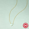 Wholesale S925 Sterling Silver Love Drop Geometric Minimalist Ochain Necklace For Women With Electroplating