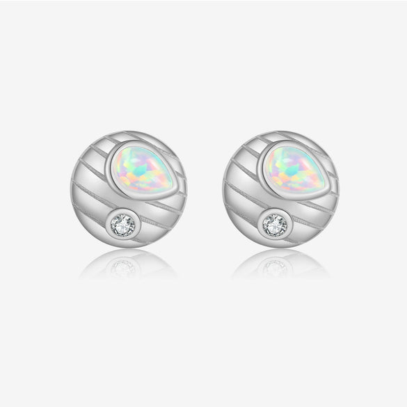 Wholesale S925 Sterling Silver Love Ear Studs With Microinlaid Zircon Fruit Pattern Electroplated For Unisex Fashionable And Allmatch