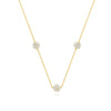 Wholesale S925 Sterling Silver Love Five Petal Flower Geometric Pattern Necklace With Electroplating Treatment For Women