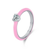 Wholesale S925 Sterling Silver Love Heart Enamel Diamond Ring Earrings For Women In Fashion Style