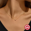 Wholesale S925 Sterling Silver Love Heart Light Luxury Clavicle Chain With Powder Diamond Electroplated O Chain Necklace For Women Minimalist Geometric Design