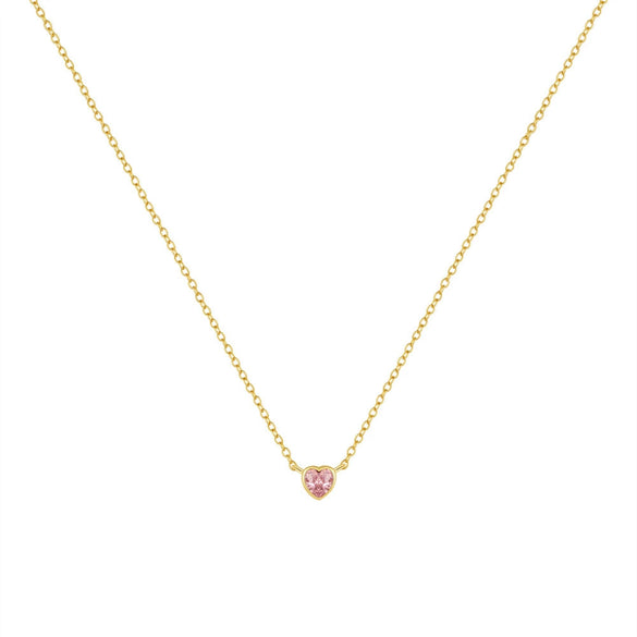 Wholesale S925 Sterling Silver Love Heart Light Luxury Clavicle Chain With Powder Diamond Electroplated O Chain Necklace For Women Minimalist Geometric Design